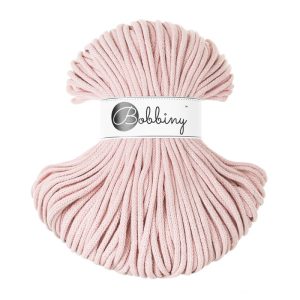 Entrançado Bobbiny 5mm / 100m Pastel Pink
