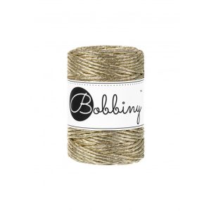 Torcido Bobbiny 3mm / 50m Metallic Gold