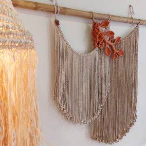 Painel Decorativo em Macramé "Outono”