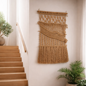 Painel Decorativo em Macramé “Fluir"